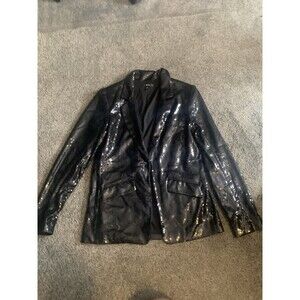 Drew Sequined Black Blazer Size XS